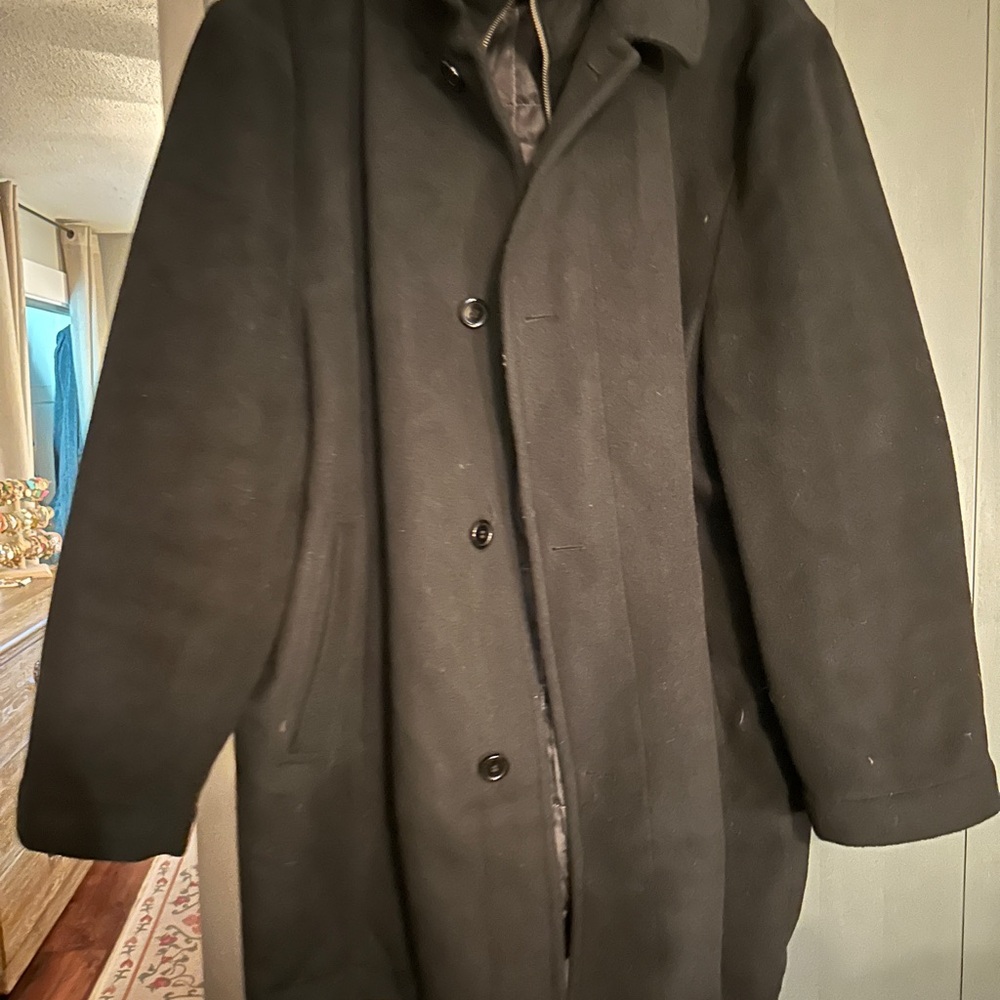 Kenneth Cole Reaction Black Pea Coat